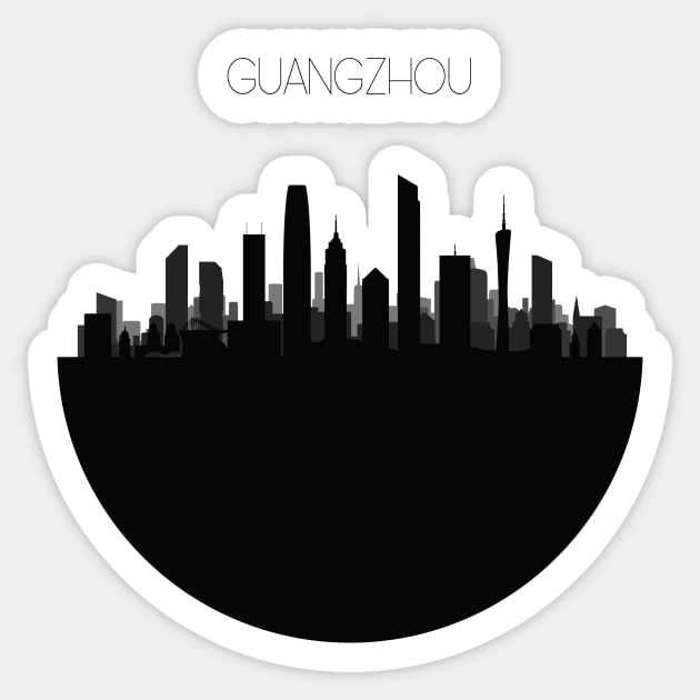 Guangzhou Skyline Sticker by inspirowl